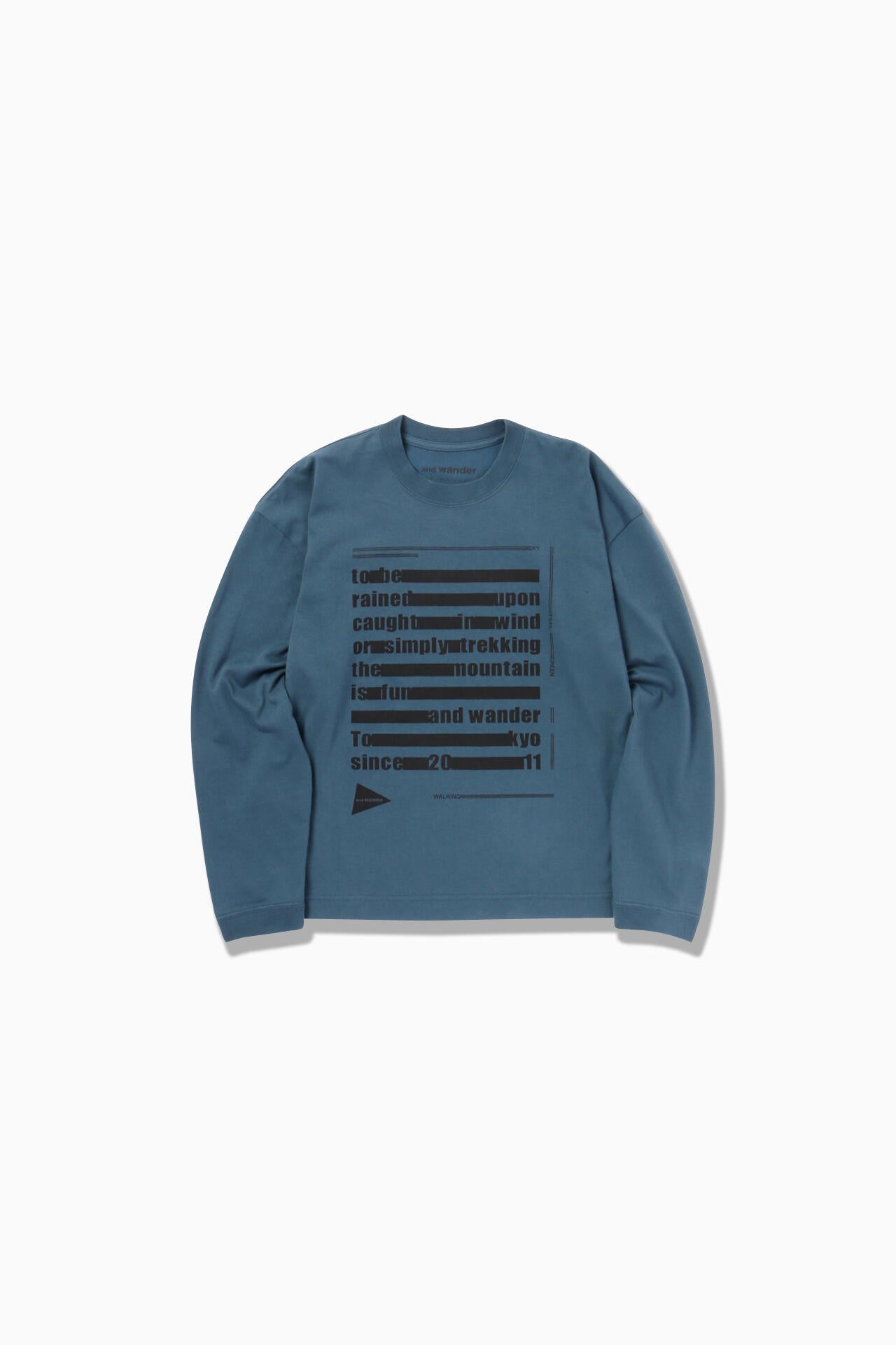 typography printed  LS T - d.blue