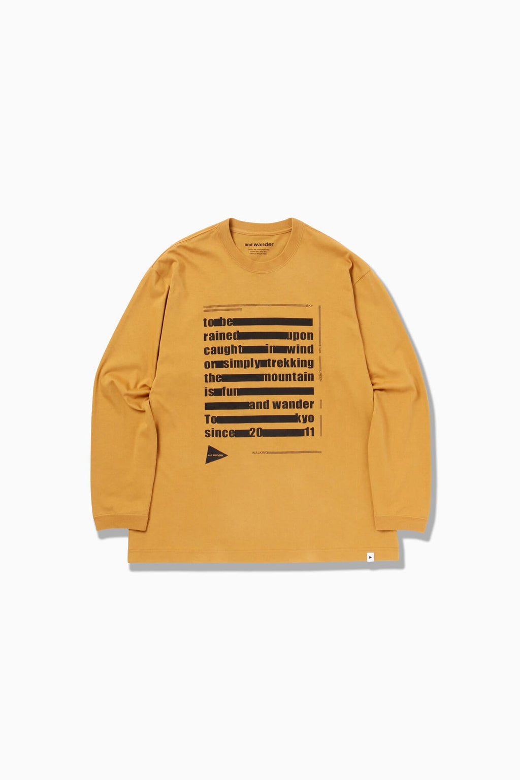 typography printed  LS T - camel