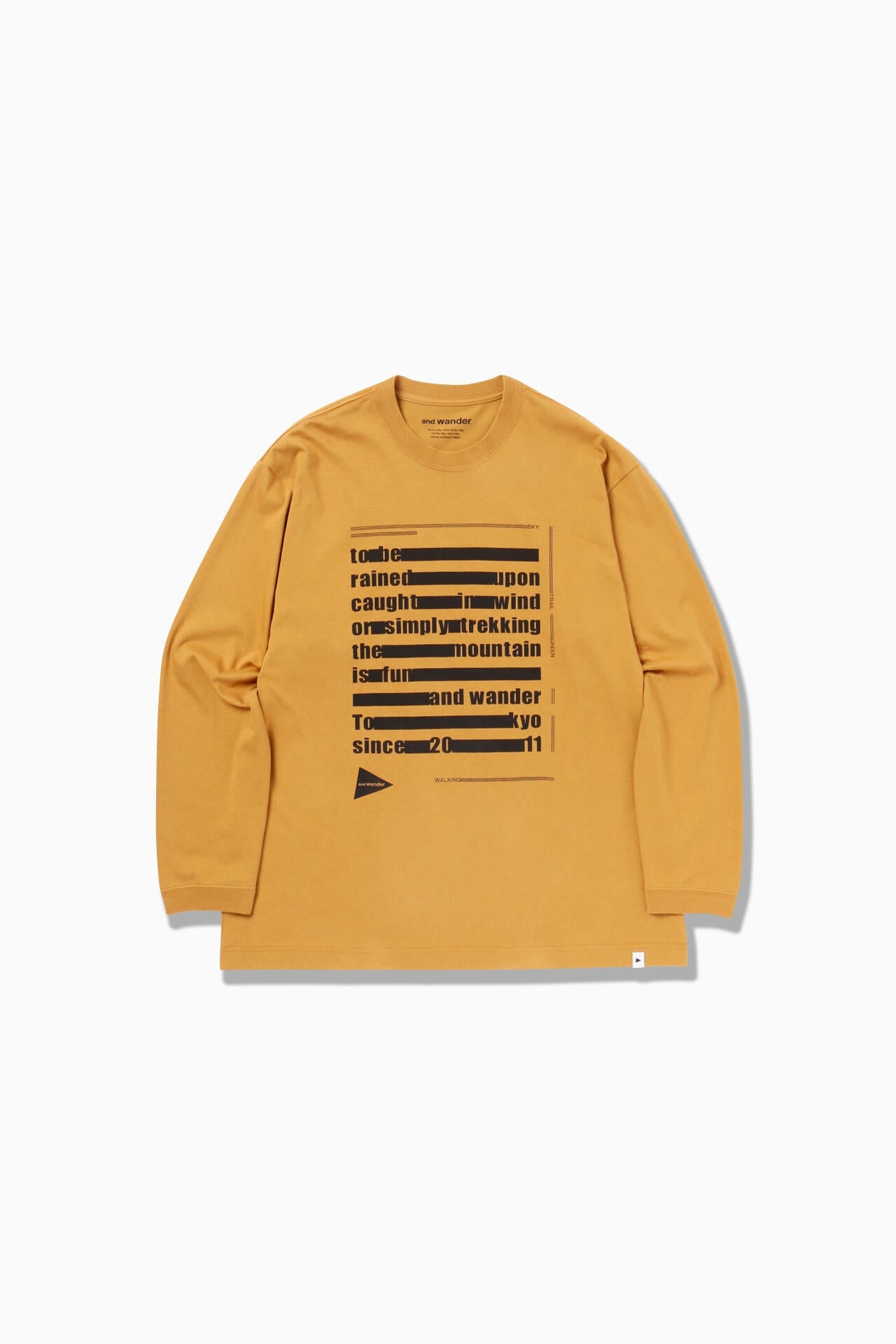typography printed  LS T - camel