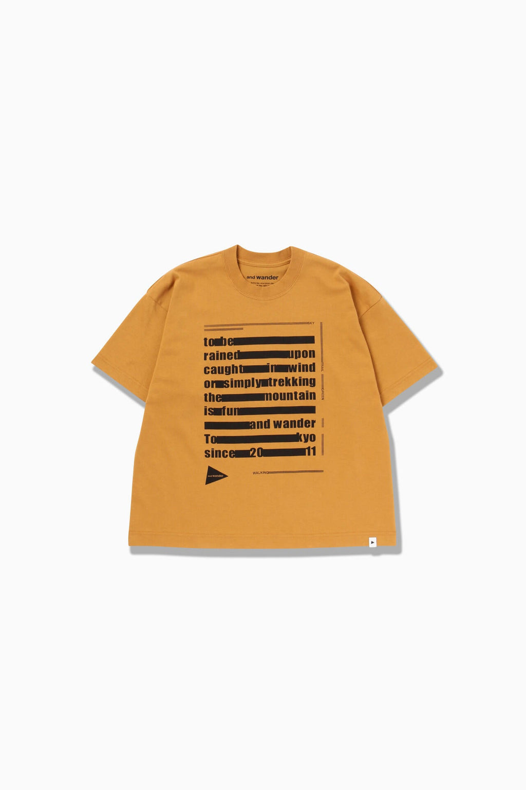 typography printed SS T - camel