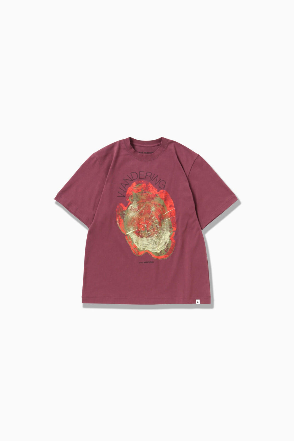 WANDERING printed T - purple