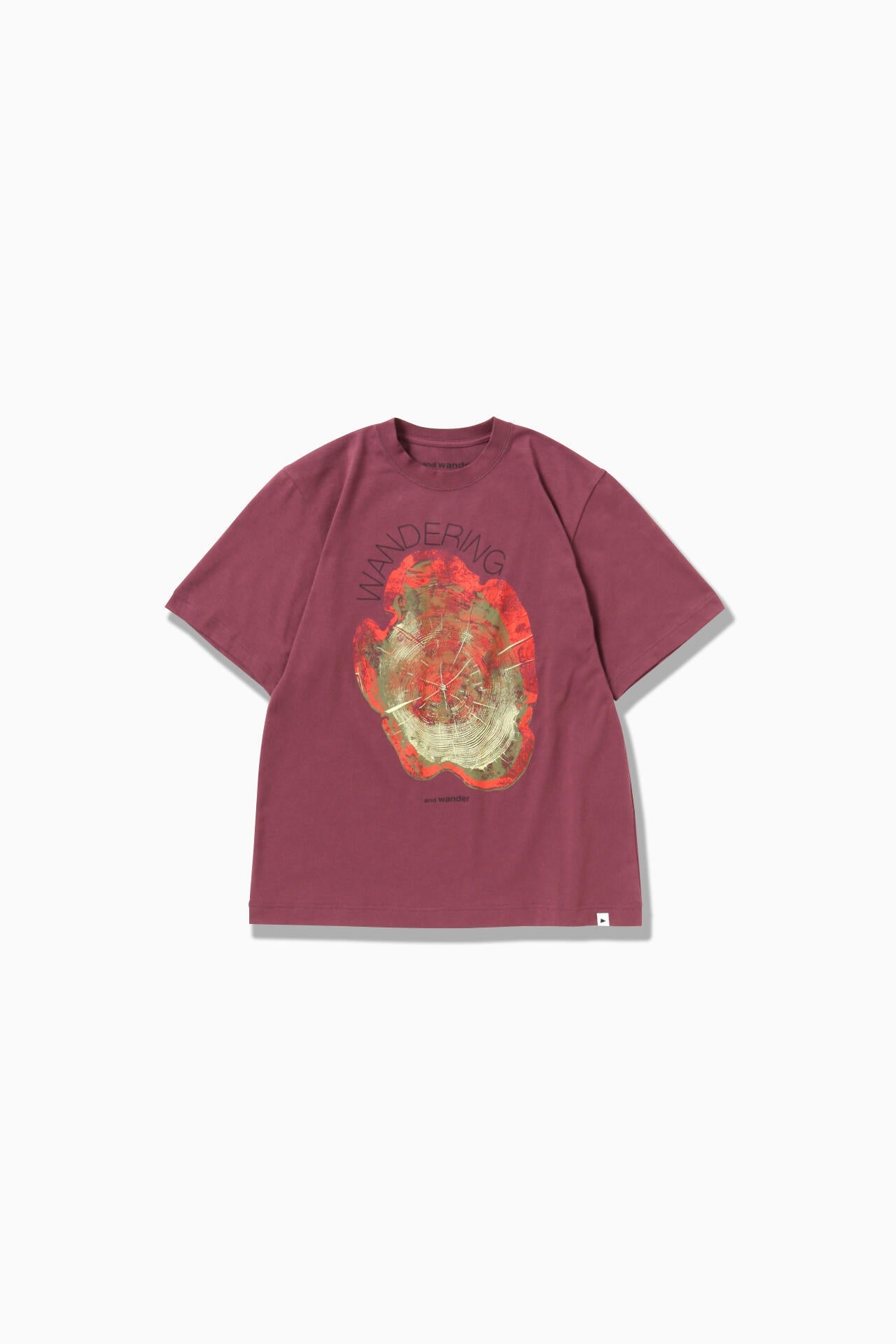 WANDERING printed T - purple