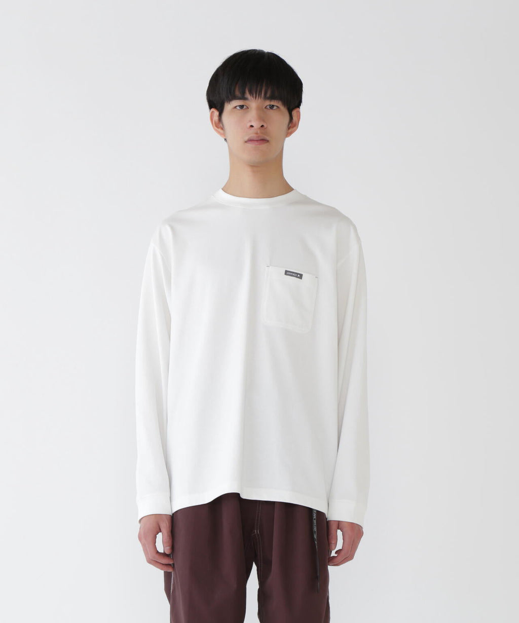 GRAMICCI × and wander backprint L/S tee