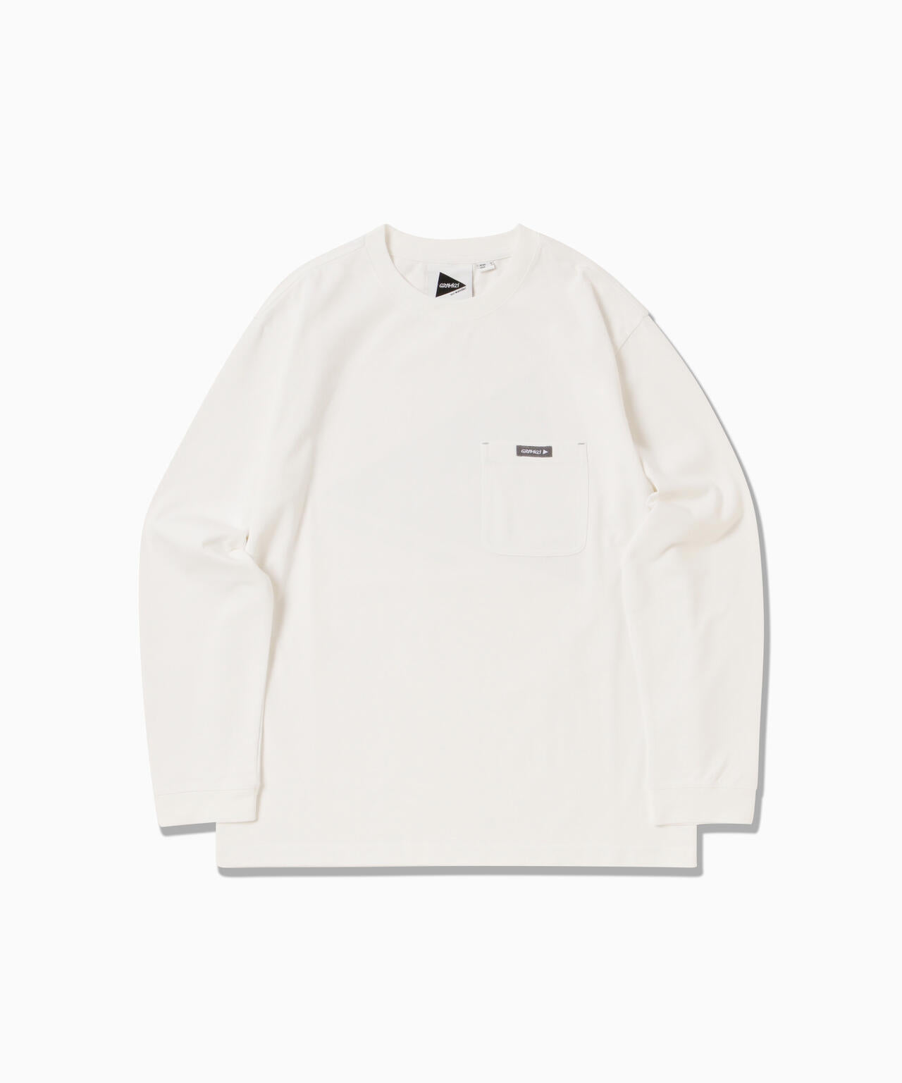 GRAMICCI × and wander backprint L/S tee - white