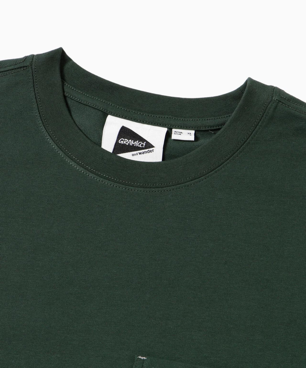 GRAMICCI × and wander backprint L/S tee