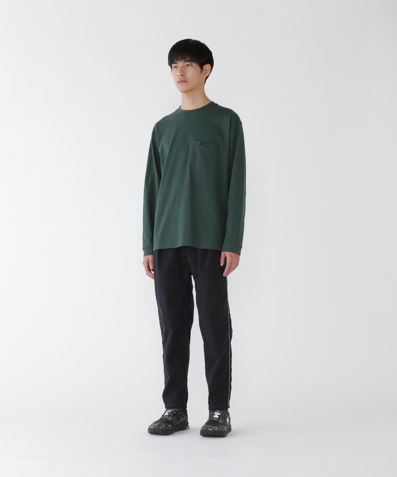 GRAMICCI × and wander backprint L/S tee