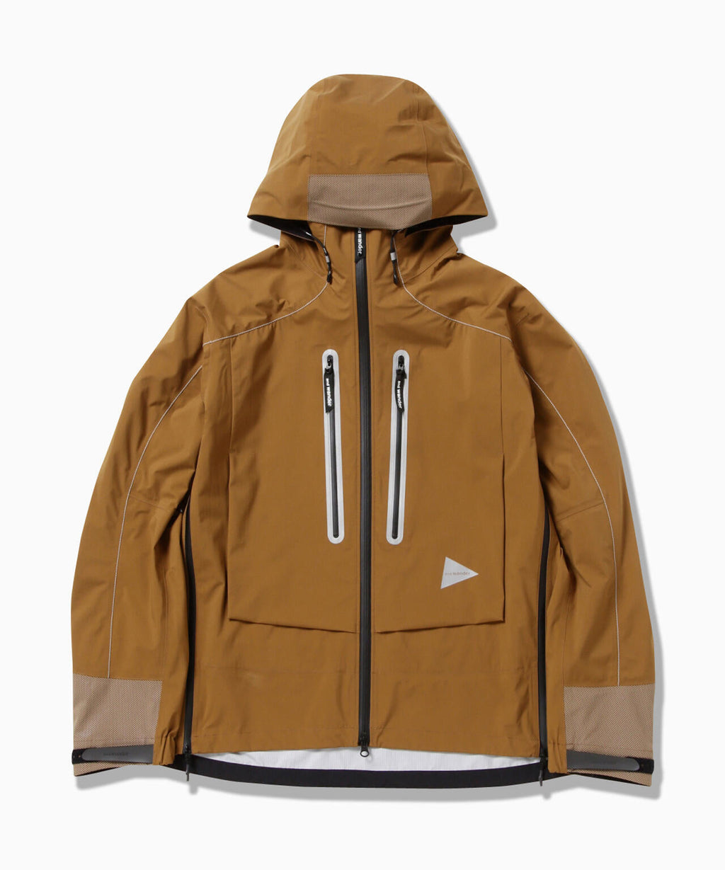 PERTEX SHIELD rain jacket - brown