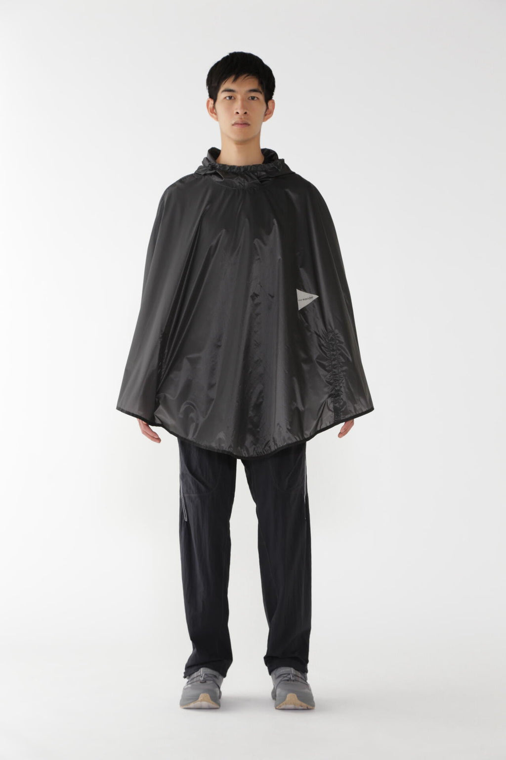 sil poncho - charcoal