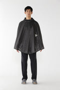 sil poncho - charcoal