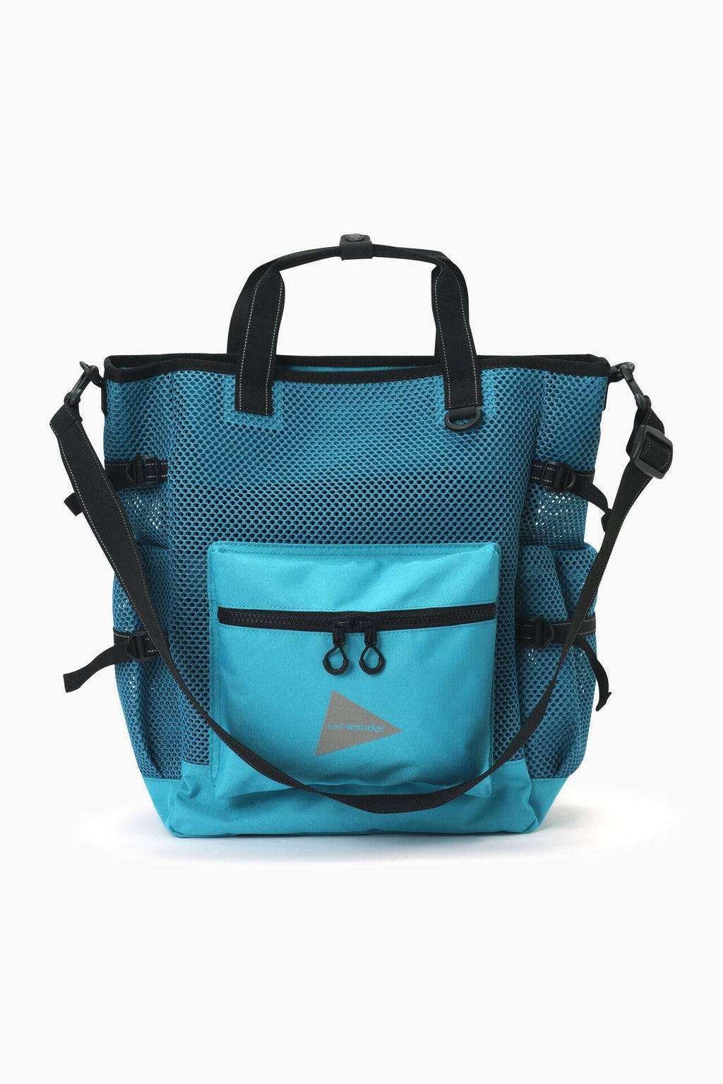 3D mesh 2way tote bag - l.blue