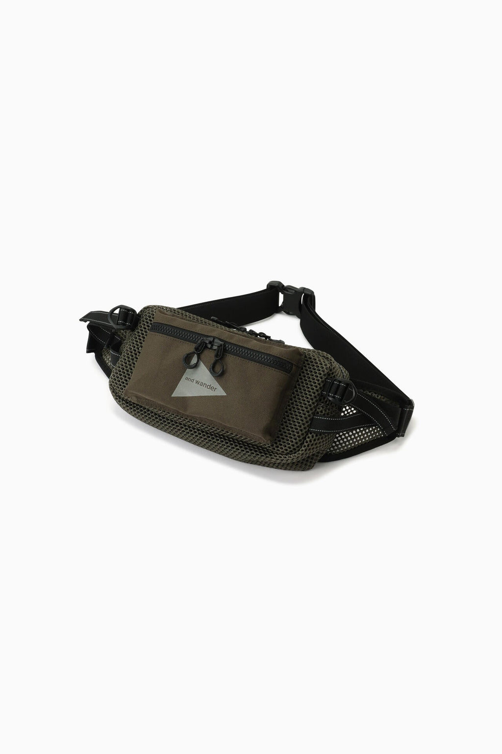 3D mesh waist bag - khaki