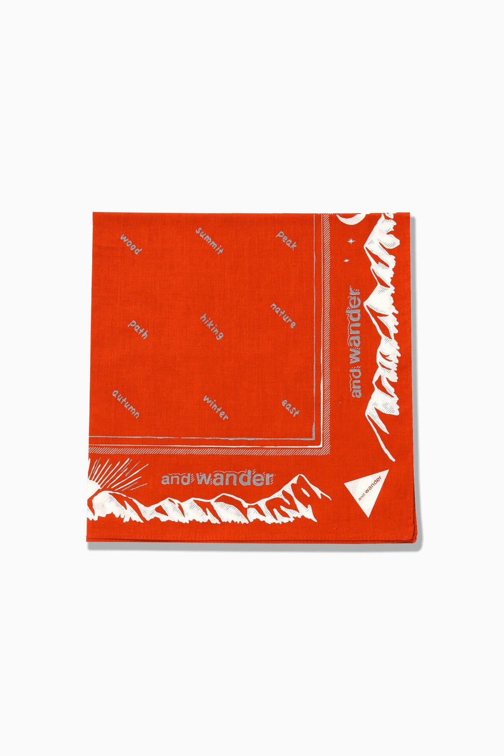 reflective words bandanna - red