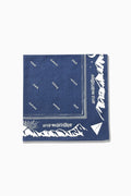 reflective words bandanna - navy