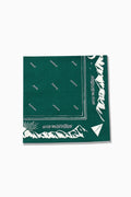 reflective words bandanna - green