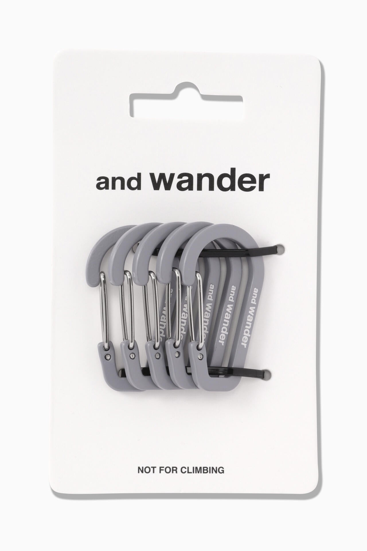 mini carabiner set - gray