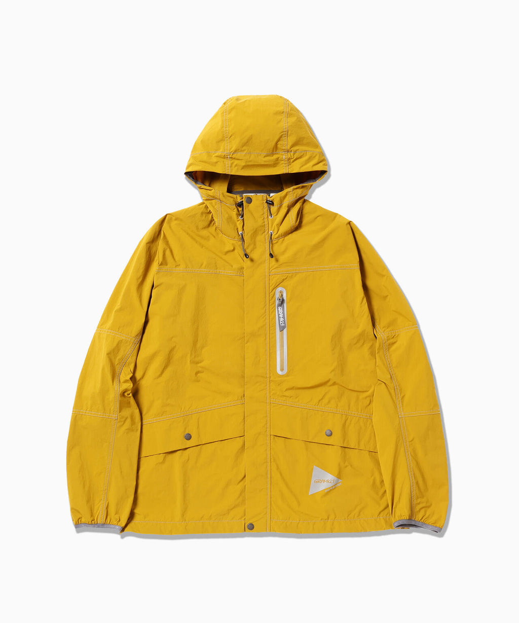 Gramicci × and wander brushed nylon jacket - yellow