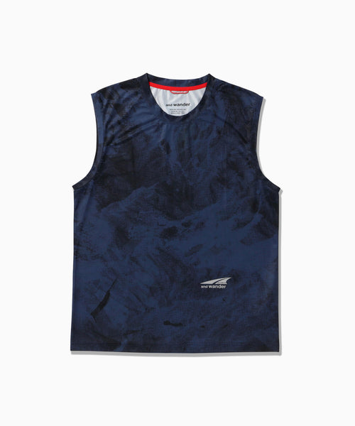 Altra × and wander  graphic tank top - navy