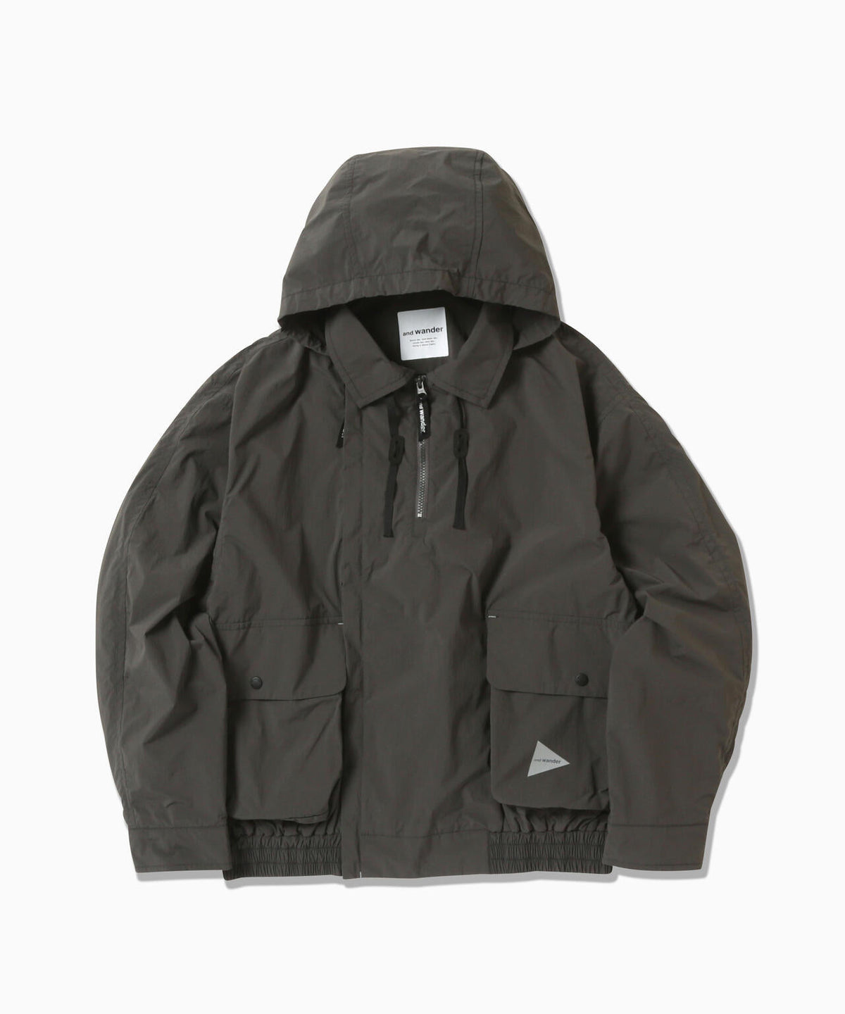 water repellent light jacket 2 - charcoal
