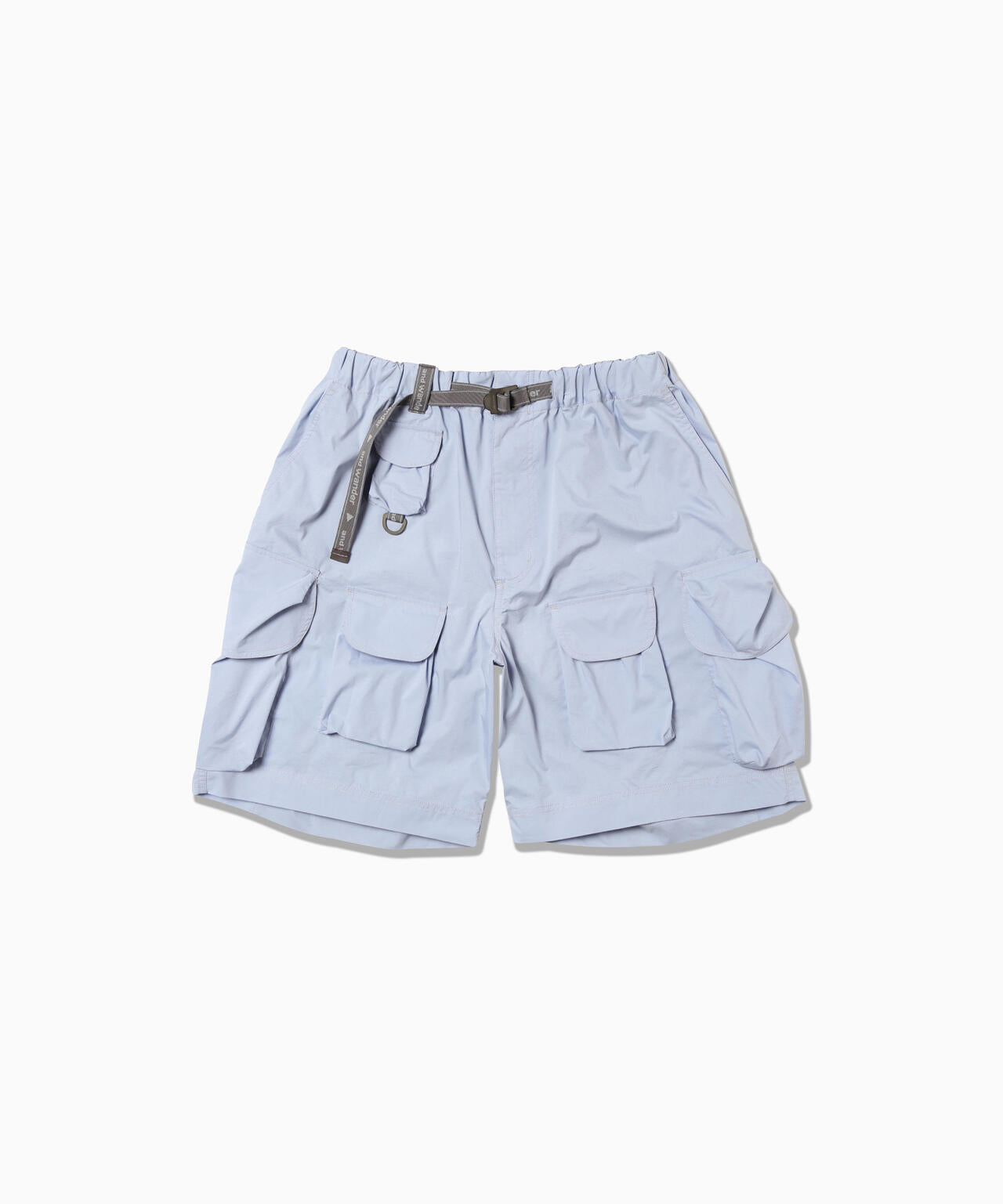 multi pocket short pants (M) - l.blue