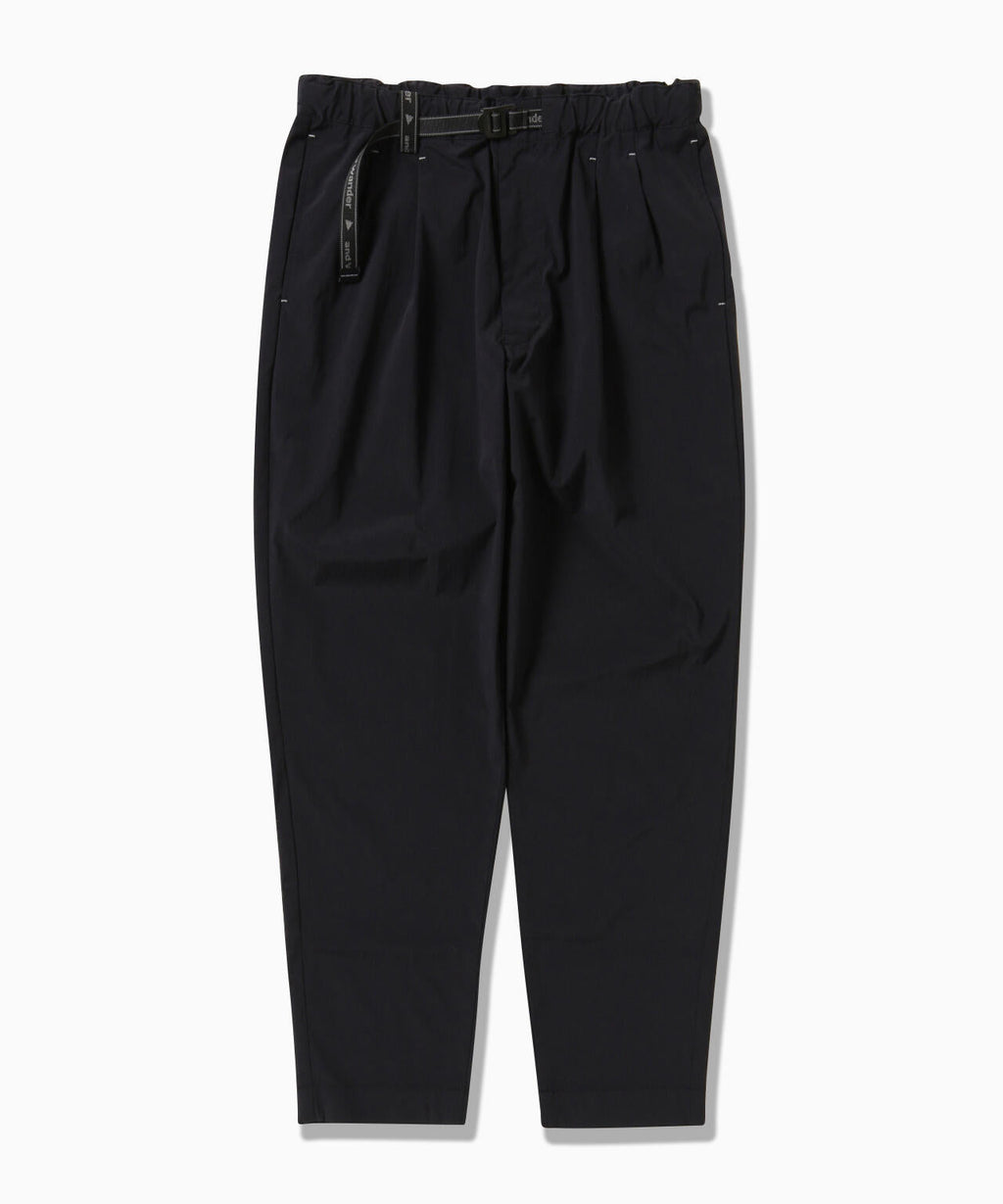 UV cut stretch pants - black