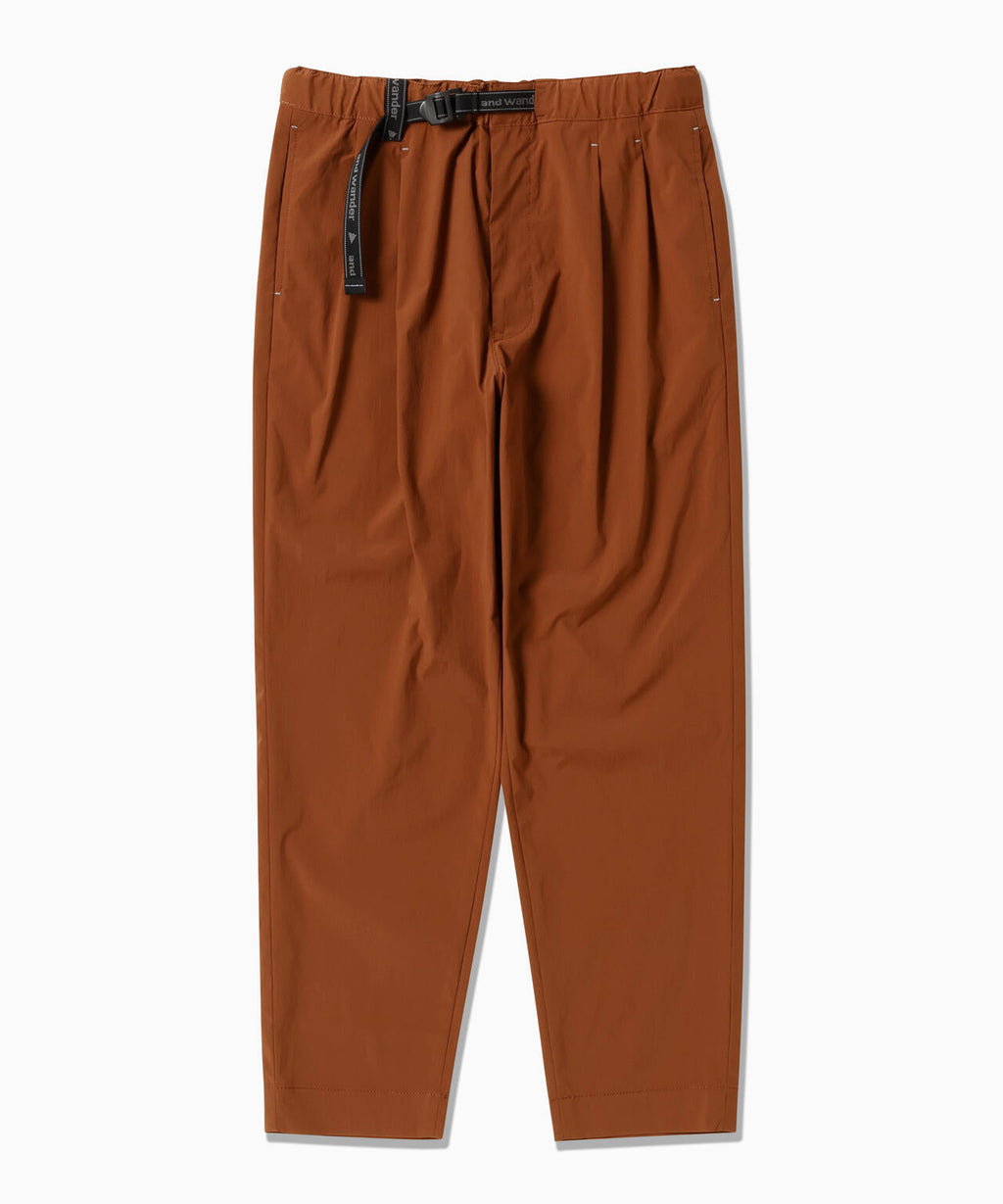 UV cut stretch pants - brown