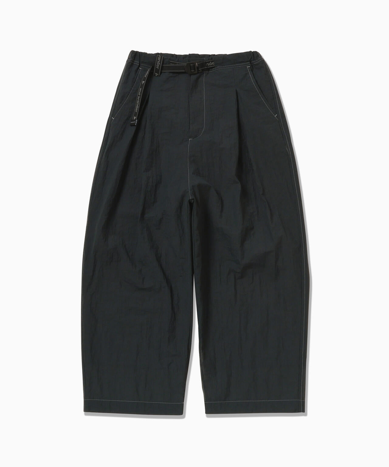 sheer ripstop sarouel pants (W) - charcoal