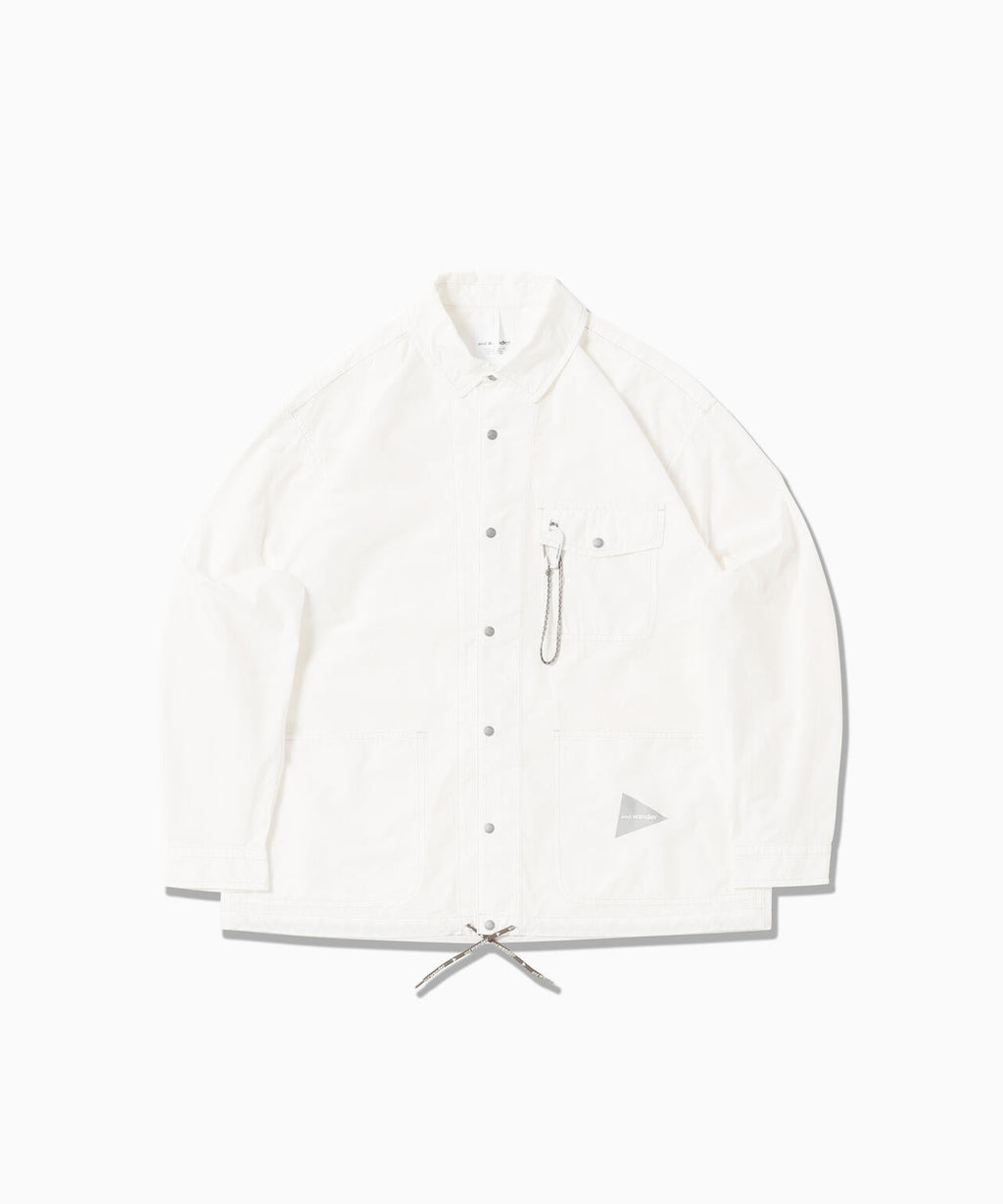 CORDURA cotton rip shirt jacket - white