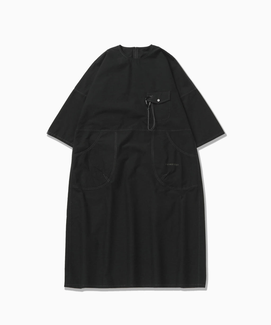 CORDURA cotton rip dress (W) - black