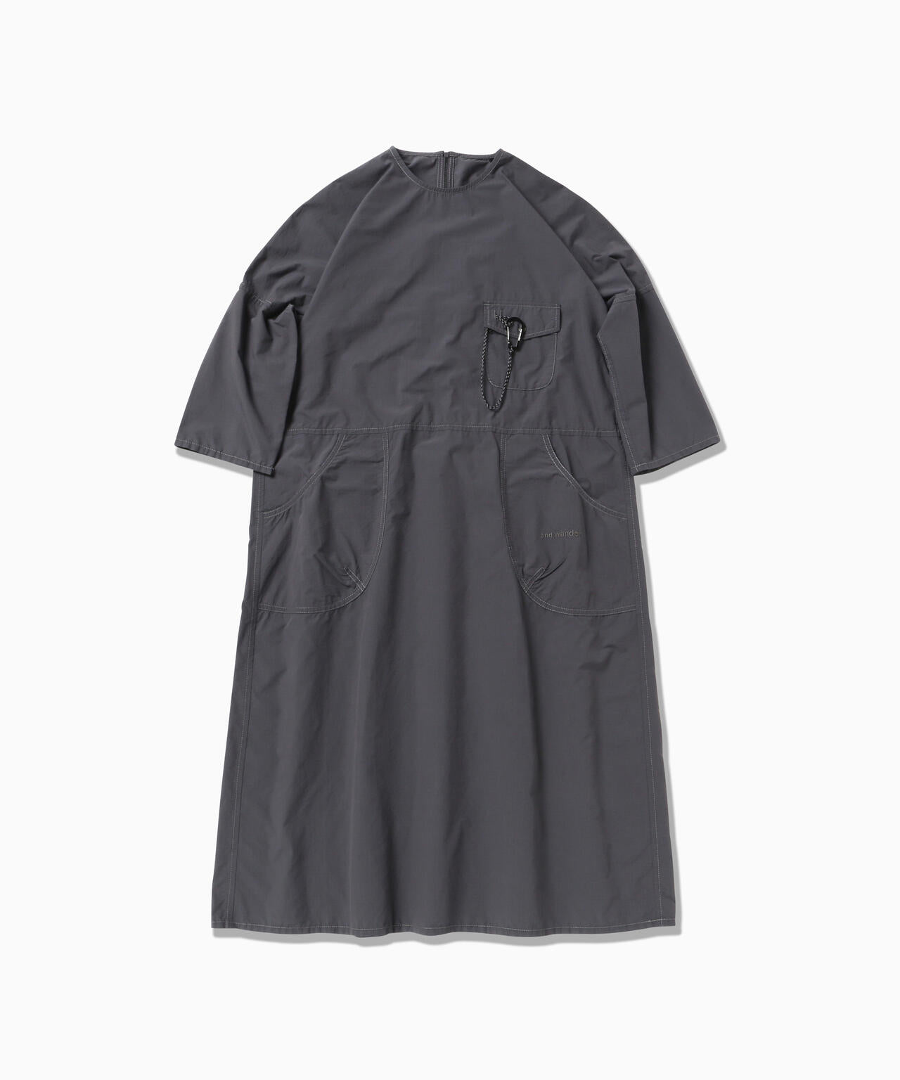 CORDURA cotton rip dress (W) - gray