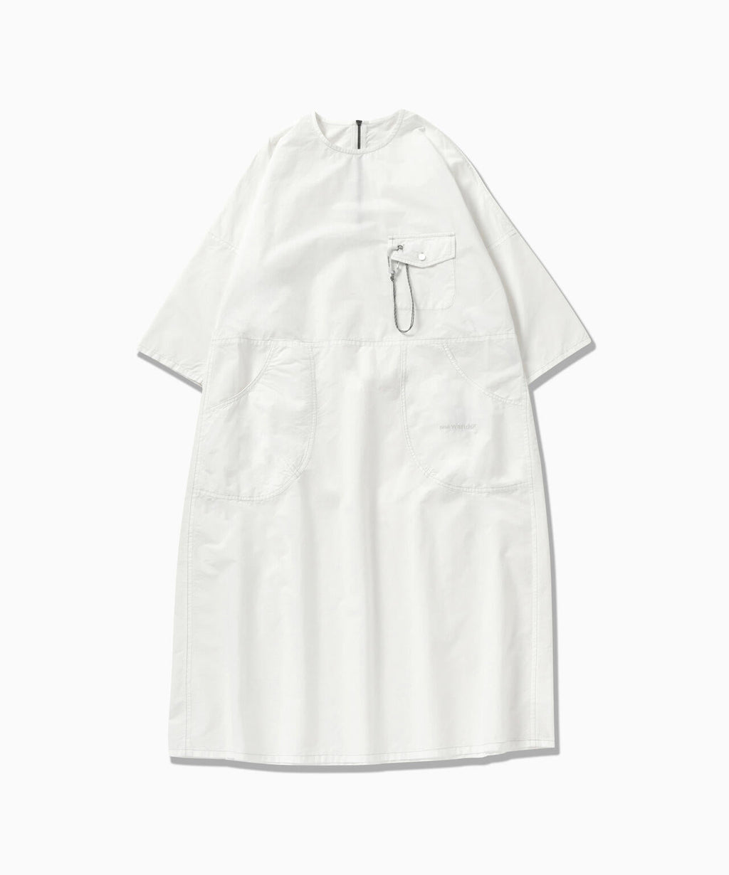 CORDURA cotton rip dress (W) - white