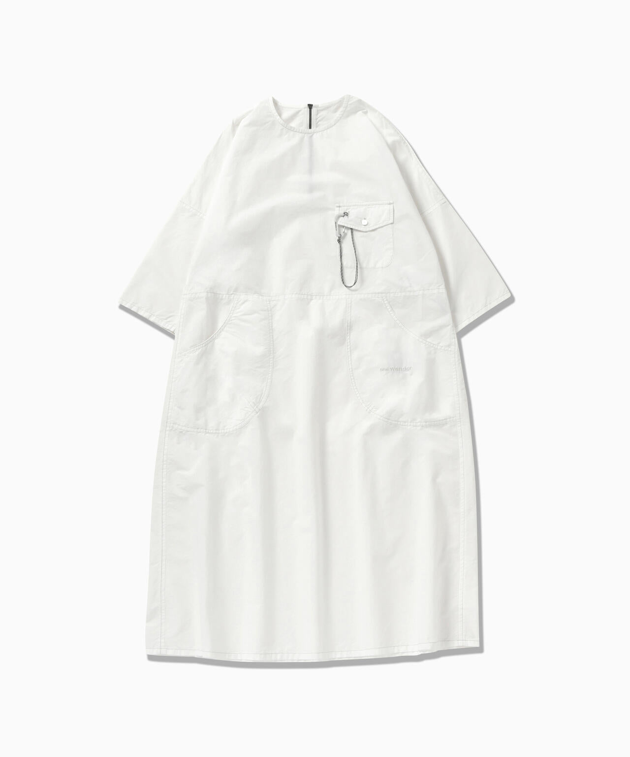 CORDURA cotton rip dress (W) - white