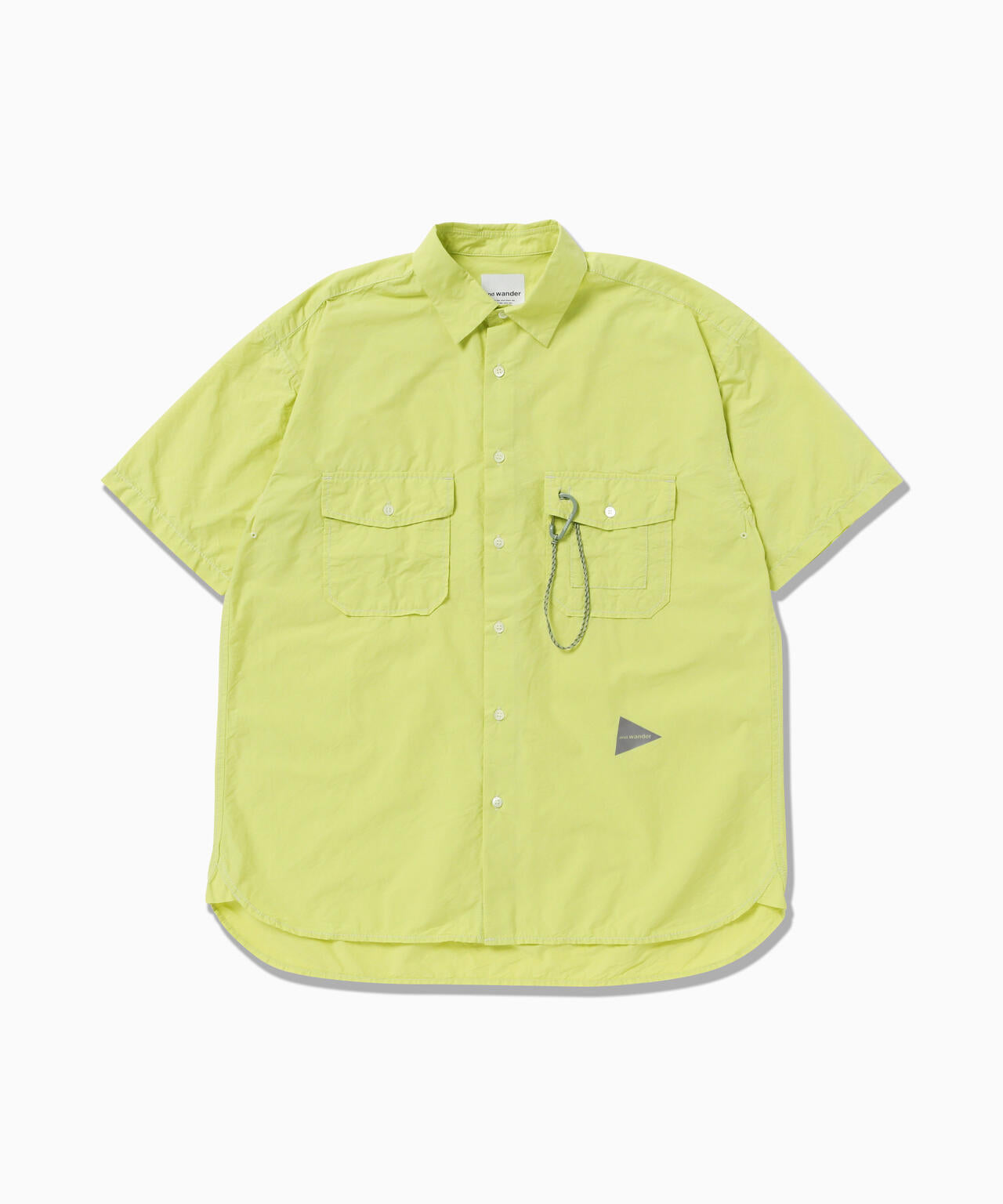 CORDURA typewriter SS shirt - yellow green