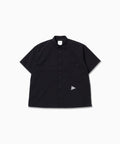 dry soft seersucker SS shirt - navy