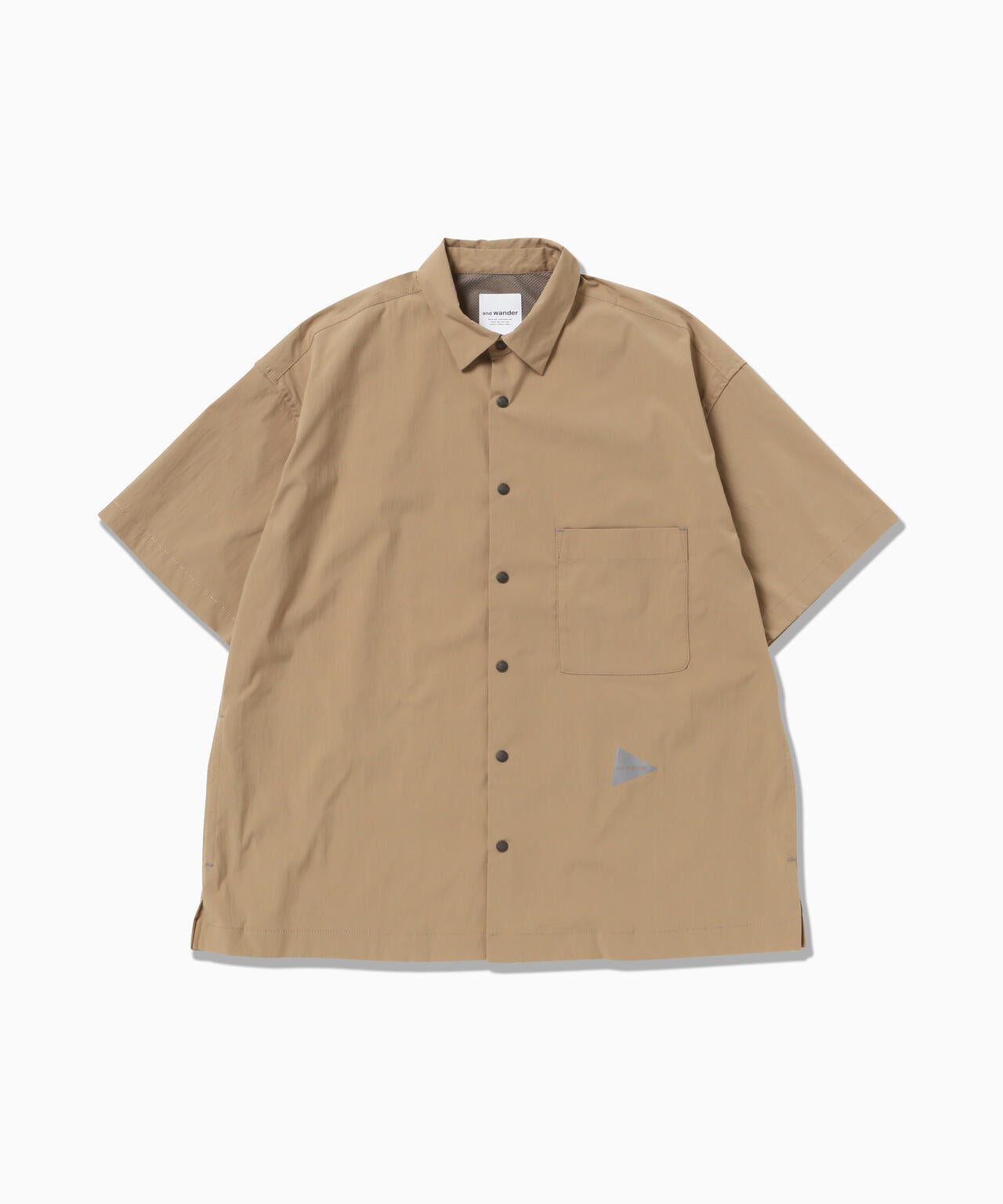 UV cut stretch SS shirt - beige