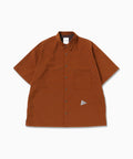 UV cut stretch SS shirt - brown