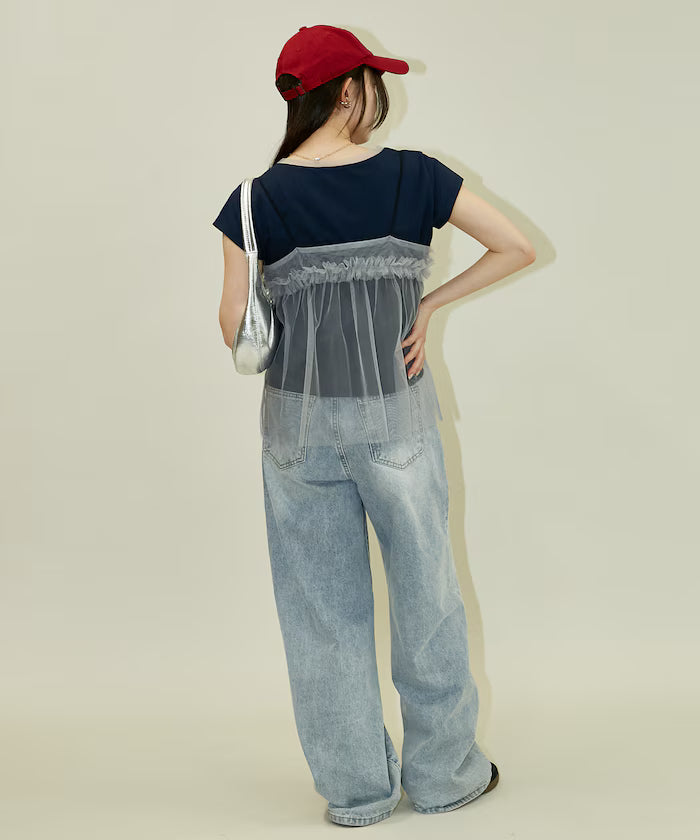 Tulle Bustier T-shirt Set Limited Edition