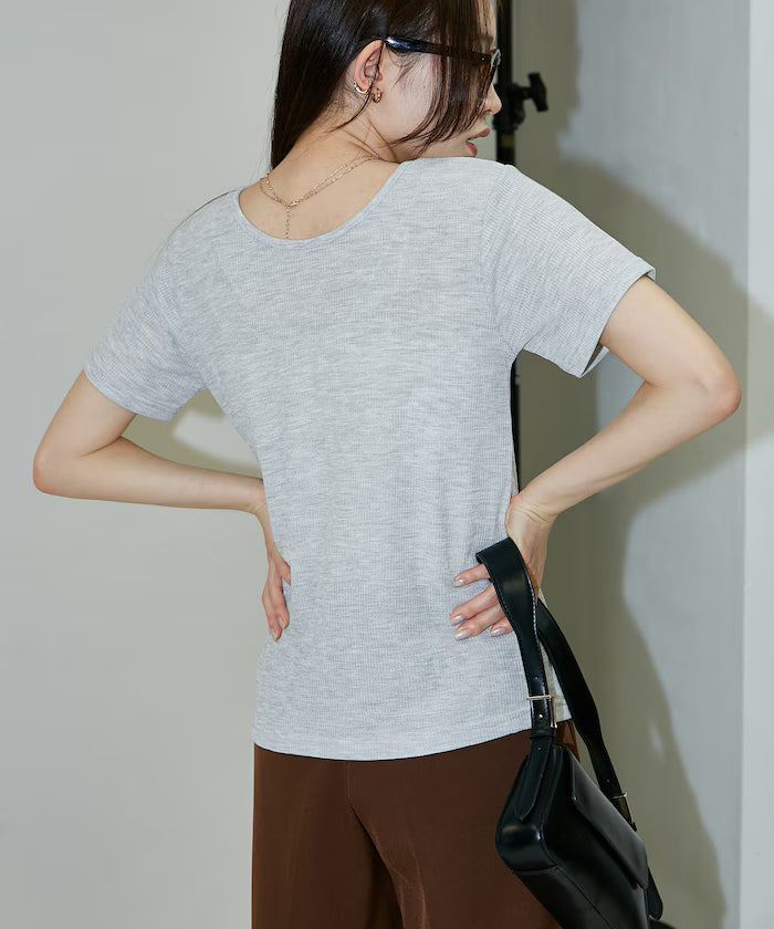 Light Waffle 2WAY Ribbon Cardigan Limited Edition