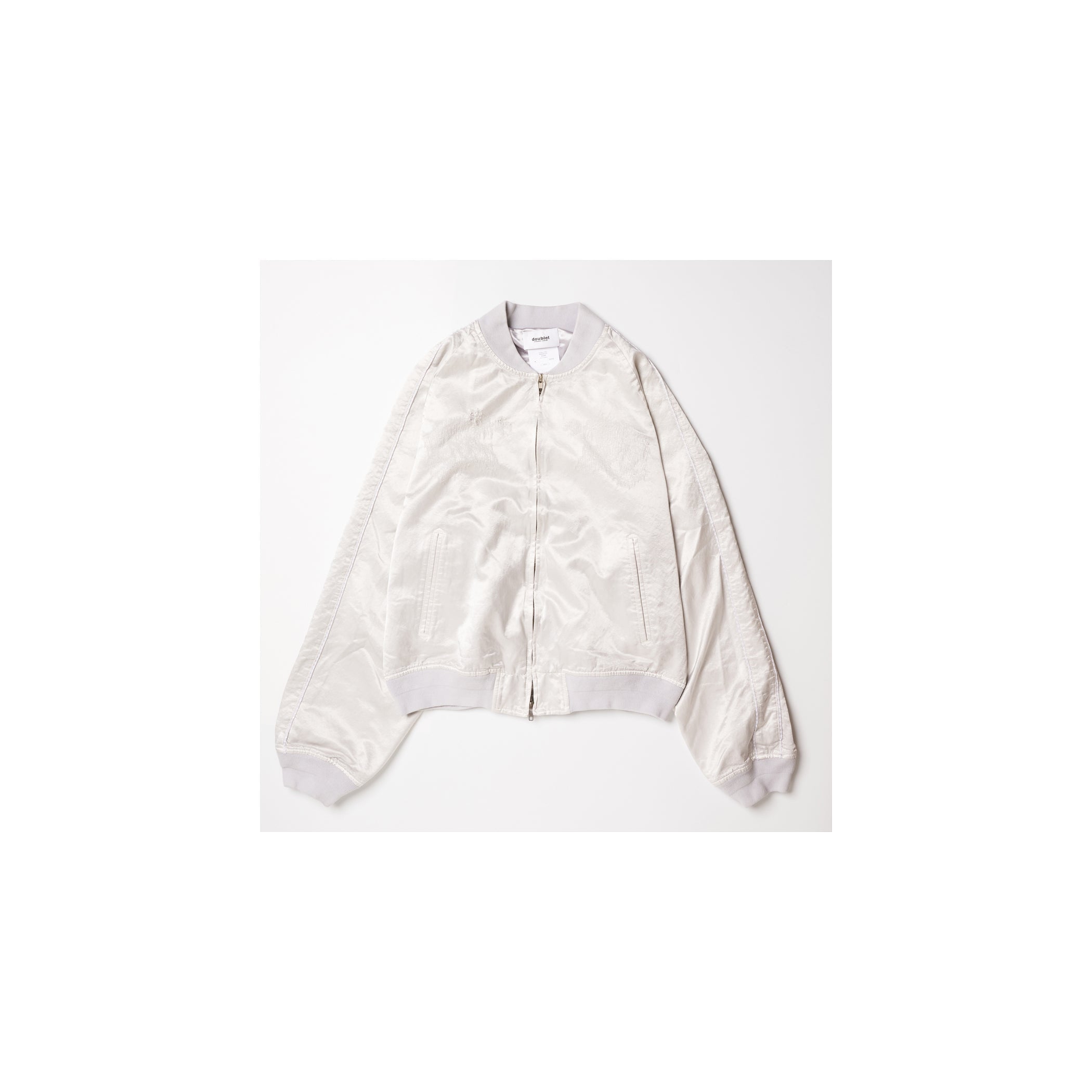 THREADLESS AIR EMBROIDERY SOUVENIR JACKET : L.GREY - L.GREY