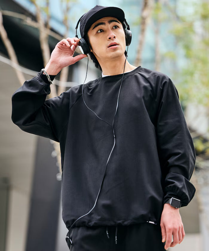 AiRide/Air Ride Relax Fit Raglan Long Sleeve Pullover/Pocketable/Quick Dry/UV Cut [Limited Edition]
