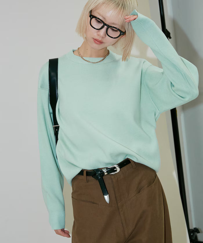 Sweat-like Knit Limited Edition - Sax Blue