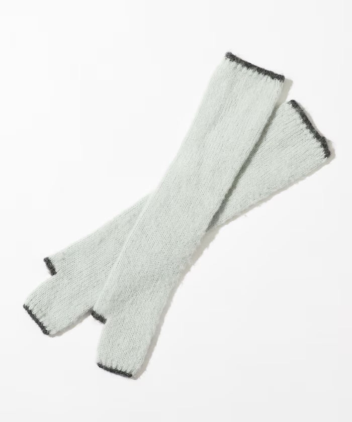 Alpaca Blend Bicolor Knit Gloves