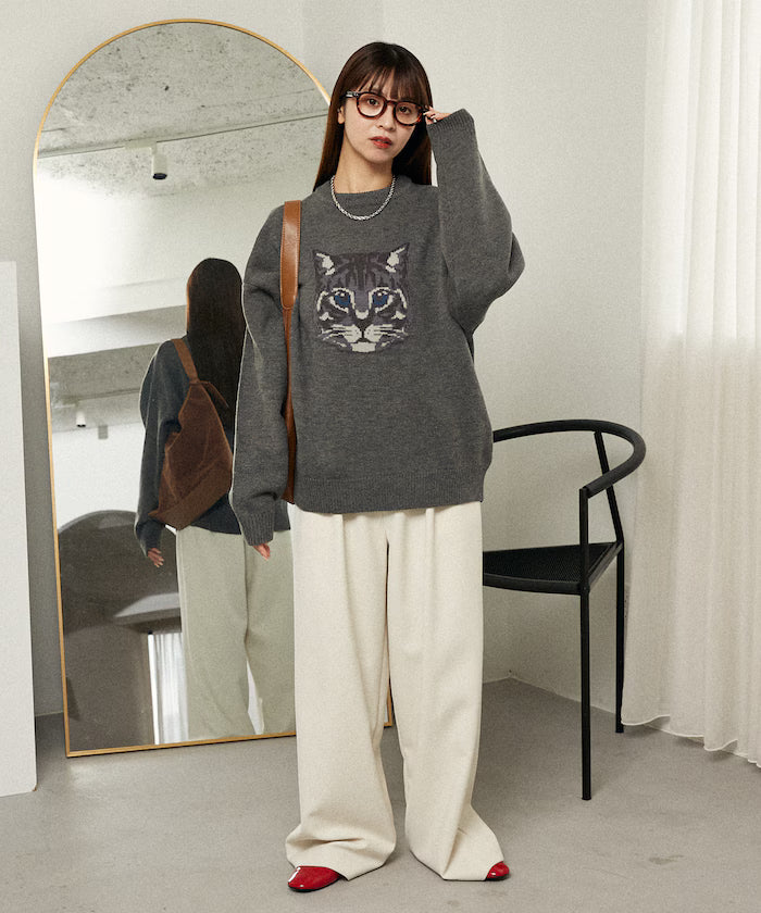 Various Cat Design Knit Limited Edition