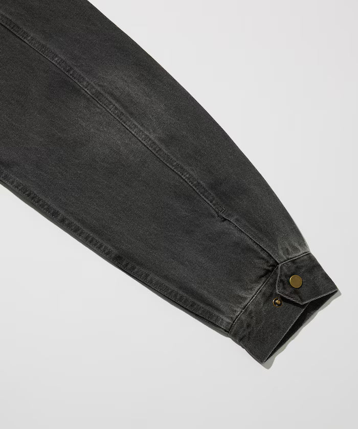 Relaxed Fit Harrington Denim Jacket