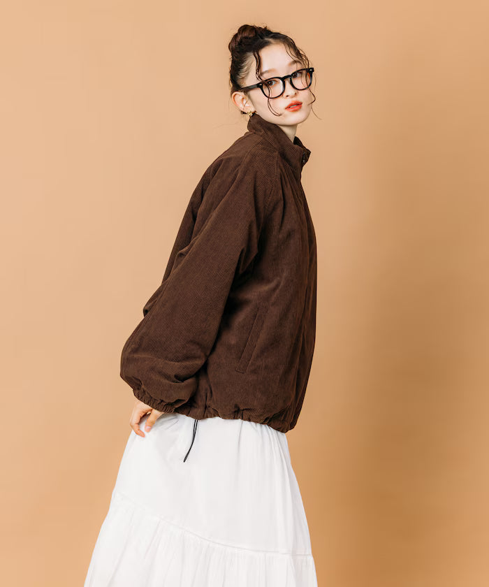 Relaxed Fit Corduroy Mid Padding Stand Blouson [Limited Edition]
