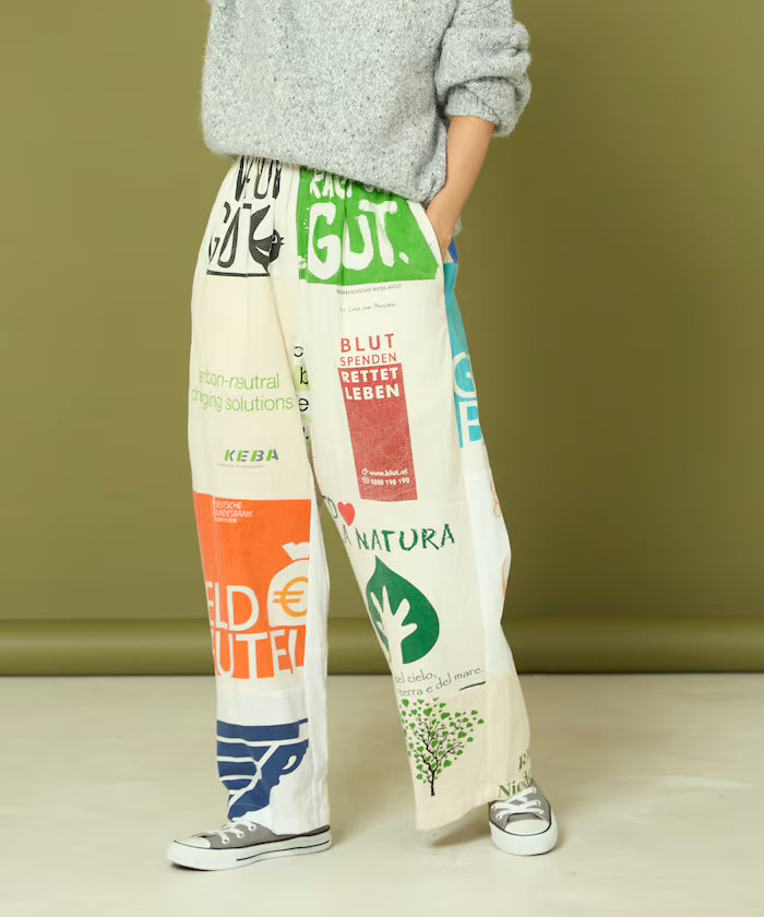 vintage European eco bag remake pants