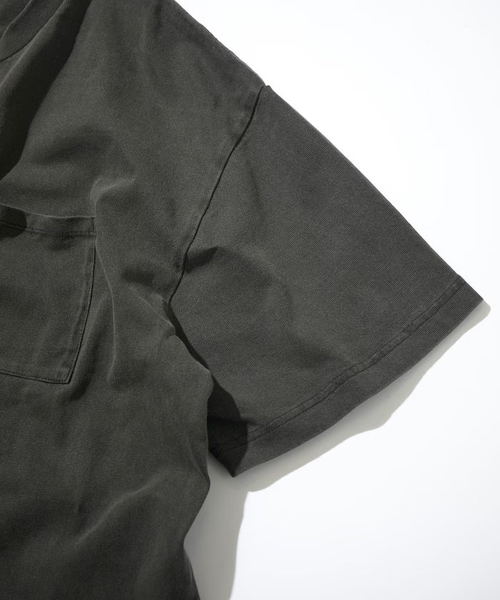 HEAVY WEIGHT/Pigment Dyed Short Sleeve Crew Neck Pocket T-Shirt/10.5 oz