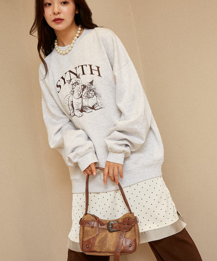 SYNTH Cat Fleece Lined Sweatshirt Limited Edition