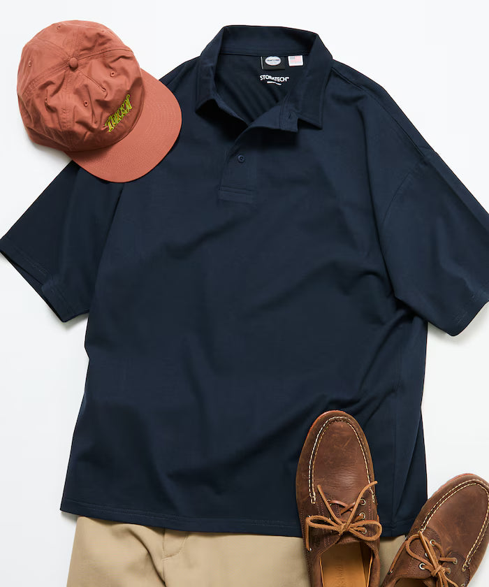 STORATECH/Stratech Big Silhouette Polo Shirt/Antibacterial/Odor Resistant/Sanitizing/UV Cut/Contact Cooling/Quick Drying 【Limited Release】
