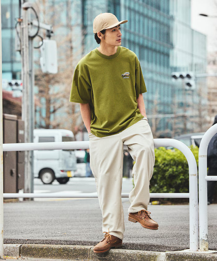 Relaxed Fit Land Cruiser 60 Back Print Short Sleeve Crew Neck T-Shirt
