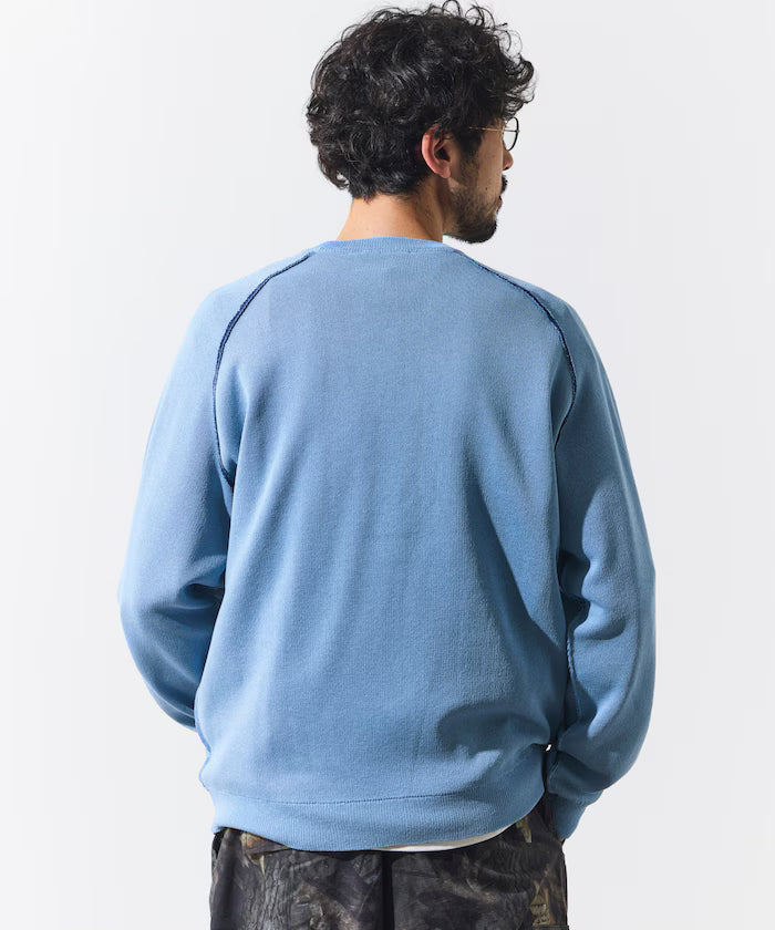 Cool Touch W Face Color Block Crew Neck Knit